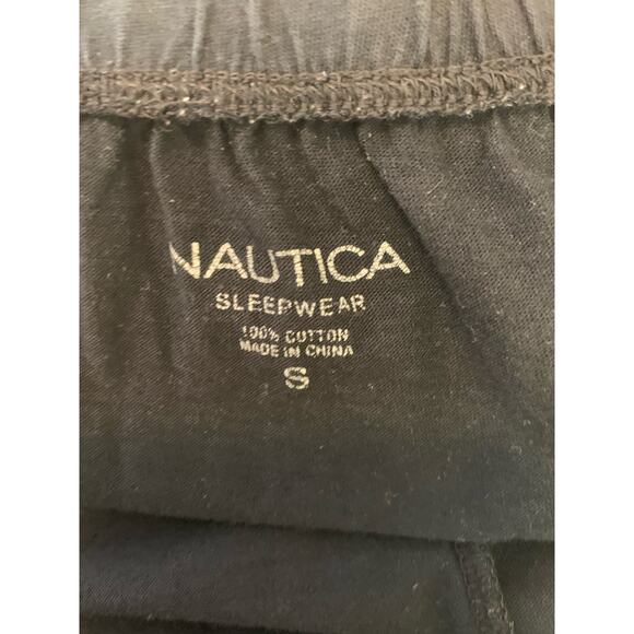 Nautica Men's Sleepwear Black Pull-On Pajama Pants Size S - Picture 5 of 5